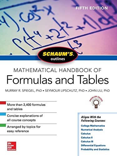 Schaum's Outlines Mathematical Handbook of Formulas and Tables von McGraw-Hill Education