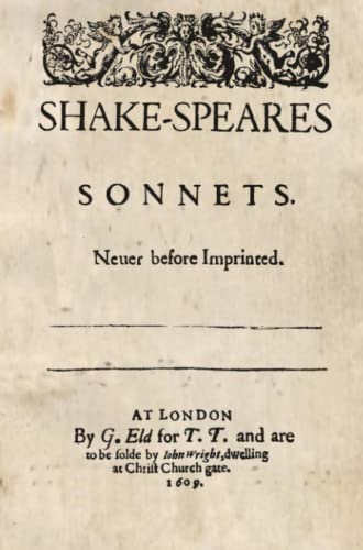 SONNETS - First Edition Experience - Facsimile