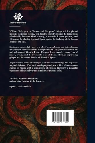 The Tragedy of Antony and Cleopatra The Tragedy of Antony and Cleopatra von Anson Street Press