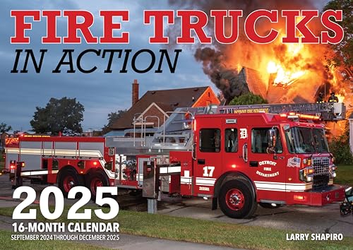 Fire Trucks in Action 2025: 16-Month Calendar: September 2024 to December 2025 von Motorbooks