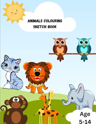 A Vibrant Animals Coloring Book: Animals Coloring sketch Book von Independently published