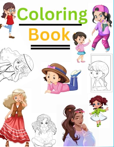 Whimsical Wonders: A Coloring Adventure for Girls: Girl coloring book von Independently published