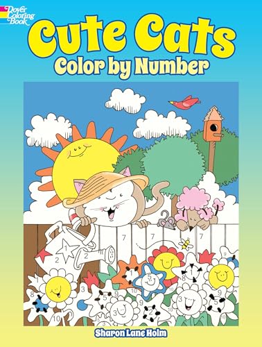 Cute Cats Color by Number (Dover Coloring Books) von Dover Publications