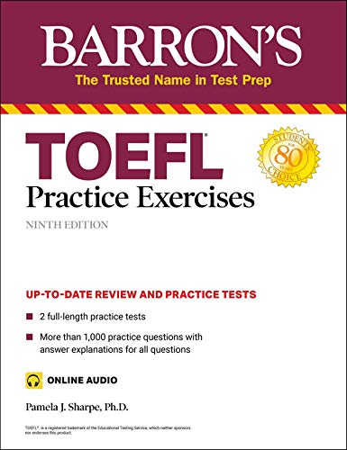 TOEFL Practice Exercises: 2 Full-length Practice Tests and Online Audio (Barron's Test Prep)