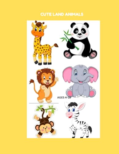 Kids Land Animals Coloring Book: Introduce Your Child to a World of Fun and Creativity with Land Animals Coloring Book von Independently published