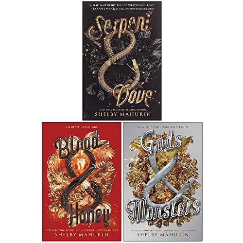 Serpent & Dove 3 Books Collection Set By Shelby Mahurin (Serpent & Dove, Blood & Honey, [Hardcover] Gods & Monsters)