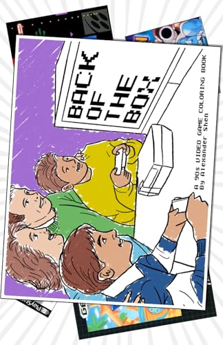 Back of the Box: A 90s Video Game Coloring Book von Independently published