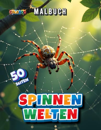 Spinnen Welten Malbuch: Ein außergewöhnliches Ausmalbuch mit 50 Seiten – faszinierende Spinnen, kunstvolle Netze und verborgene Welten zum Ausmalen Spinnen Welten Malbuch: Ein außergewöhnliches Ausmalbuch mit 50 Seiten – faszinierende Spinnen, kunstvolle Netze und verborgene Welten zum Ausmalen von Independently published