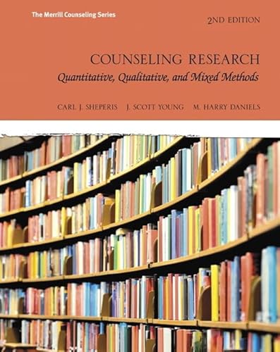 Counseling Research: Quantitative, Qualitative, and Mixed Methods (Merrill Counseling) von Pearson