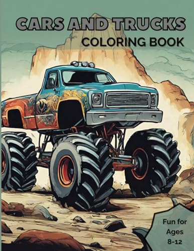 Cars and Trucks Coloring Book: Awesome Coloring Book for Kids Who Love Cars, Trucks, and Amazing Vehicles | Great for Ages 8-12 von Independently published