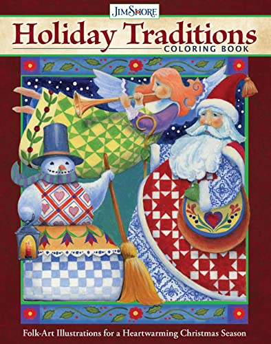 Jim Shore Holiday Traditions Coloring Book: Folk-art Illustrations for a Heartwarming Christmas Season von Design Originals