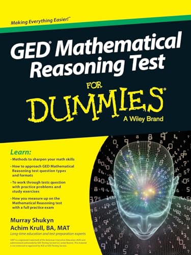 GED Mathematical Reasoning Test For Dummies von For Dummies