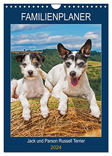 Familienplaner Jack und Parson Russell Terrier (Wandkalender 2024 DIN A4 hoch), CALVENDO Monatskalender von CALVENDO