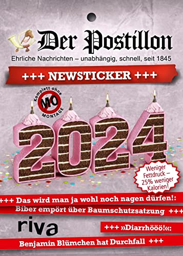 riva Verlag Der Postillon +++ Newsticker +++ 2024: Tagesabreißkalender. Das humorvolle Geschenk für Männer und Frauen. Für Fans des beliebten Online-Satire-Magazins