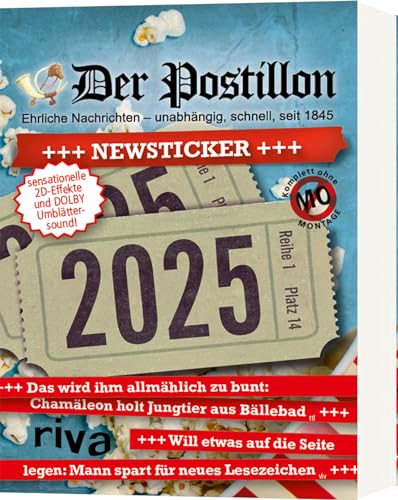 Der Postillon +++ Newsticker +++ 2025: Tagesabreißkalender. Das humorvolle Geschenk für Männer und Frauen. Für Fans des beliebten Online-Satire-Magazins Der Postillon +++ Newsticker +++ 2025: Tagesabreißkalender. Das humorvolle Geschenk für Männer und Frauen. Für Fans des beliebten Online-Satire-Magazins