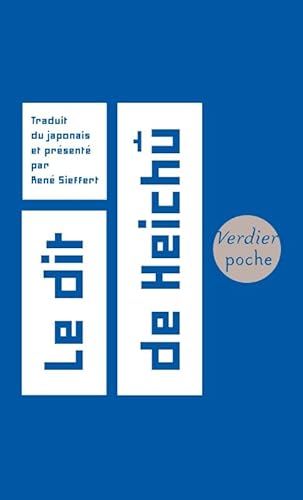 Le dit de Heichu (Heichu monogatari): Heichû monogatari von VERDIER
