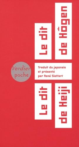 Le dit de Hôgen Le dit de Heiji (0000): Cycle épique médiéval des Taïra et des Minamoto von VERDIER