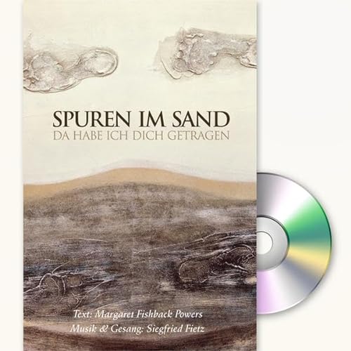 Spuren im Sand: Grußkarte mit Mini-CD im Umschlag