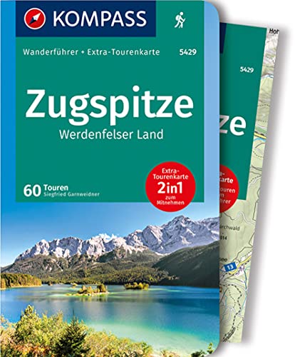 KOMPASS Wanderführer Zugspitze, Werdenfelser Land, 60 Touren: mit Extra-Tourenkarte Maßstab 1:40.000, GPX-Daten zum Download