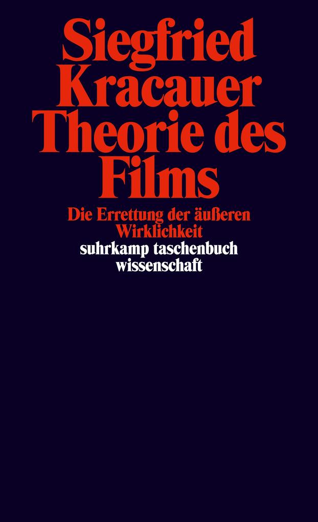 Theorie des Films von Suhrkamp Verlag AG
