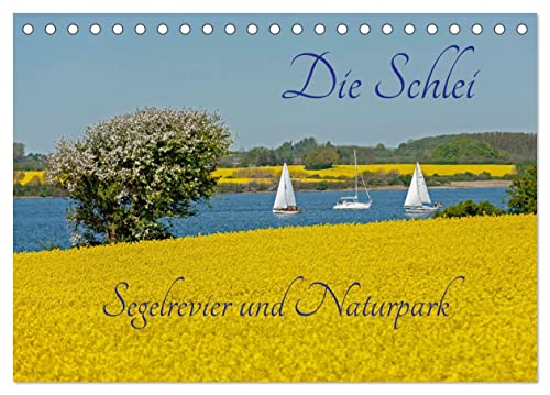 Die Schlei - Segelrevier und Naturpark (Tischkalender 2024 DIN A5 quer), CALVENDO Monatskalender von CALVENDO