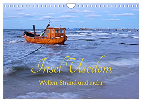 Insel Usedom - Wellen, Strand und mehr (Wandkalender 2024 DIN A4 quer), CALVENDO Monatskalender von CALVENDO