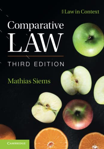 Comparative Law (Law in Context) von Cambridge University Press