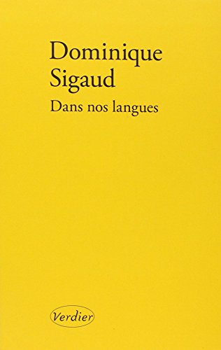 Dans nos langues von VERDIER