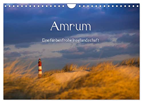 Amrum - Eine farbenfrohe Insellandschaft (Wandkalender 2024 DIN A4 quer), CALVENDO Monatskalender von CALVENDO