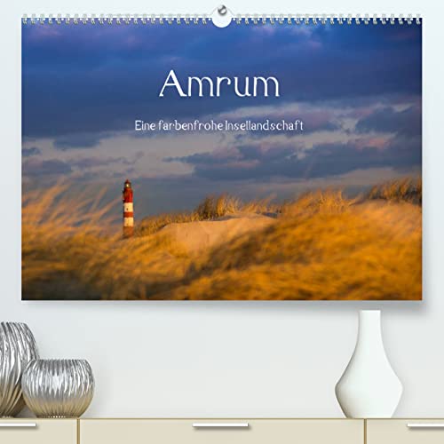 Amrum - Eine farbenfrohe Insellandschaft (hochwertiger Premium Wandkalender 2024 DIN A2 quer), Kunstdruck in Hochglanz