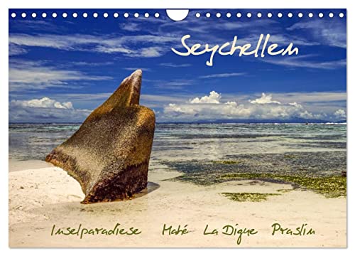 Seychellen - Inselparadiese Mahé La Digue Praslin (Wandkalender 2025 DIN A4 quer), CALVENDO Monatskalender von CALVENDO