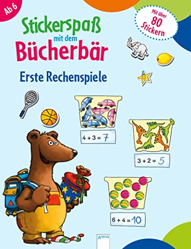 Stickerspaß mit dem Bücherbär. Erste Rechenspiele: Mit über 80 Stickern