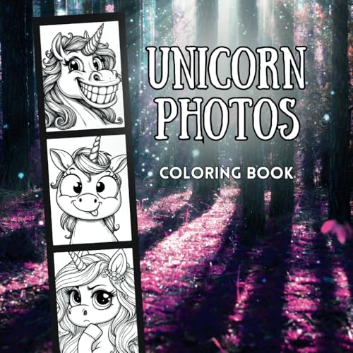 Unicorn Photos Coloring Book: 50 pages, 8 1/2" x 8 1/2" Unicorn Photos Coloring Book: 50 pages, 8 1/2" x 8 1/2" von Independently published