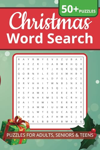 Christmas Word Search Book: A Christmas Themed Word Search Puzzle for Adults, Seniors and Teens von Independently published