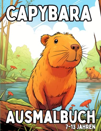 Capybara Ausmalbuch: Ausmalbuch für Kinder