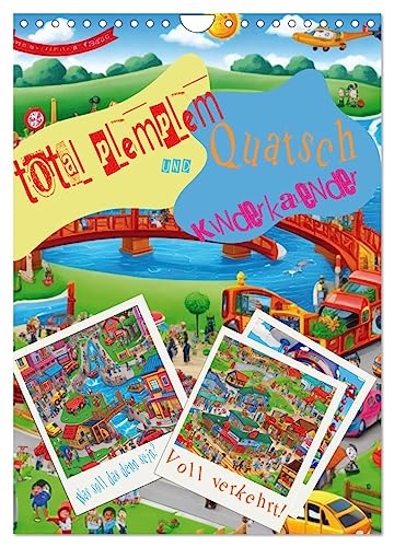 total plemplem und Quatsch Kinderkalender (Wandkalender 2024 DIN A4 hoch), CALVENDO Monatskalender: Ein bildgewaltiger Kalender für fröhliche Kinder. (CALVENDO Spass)