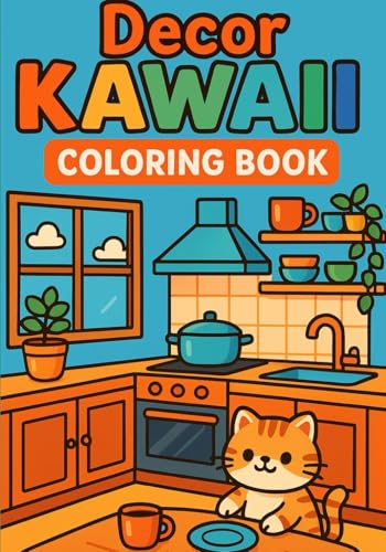 Ma Jolie Maison – Cahier de Coloriage Kawaii: Coloriages mignons de chaque pièce de la maison et de son jardin – Pour enfants dès 4 ans von Independently published