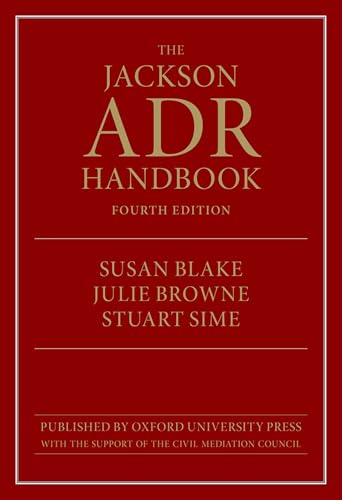 The Jackson Adr Handbook von Oxford University Press