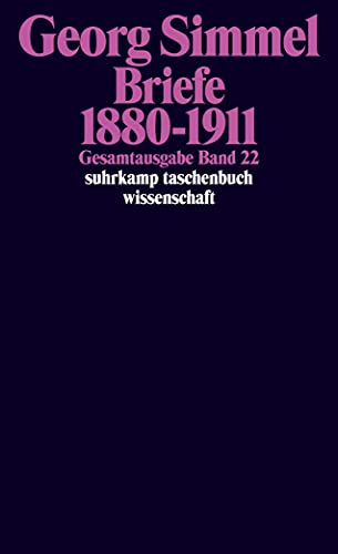 Gesamtausgabe Band 22. Briefe 1880 - 1911 (suhrkamp taschenbuch wissenschaft)