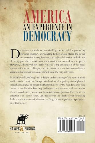 America an Experience in Democracy von Hawes & Jenkins