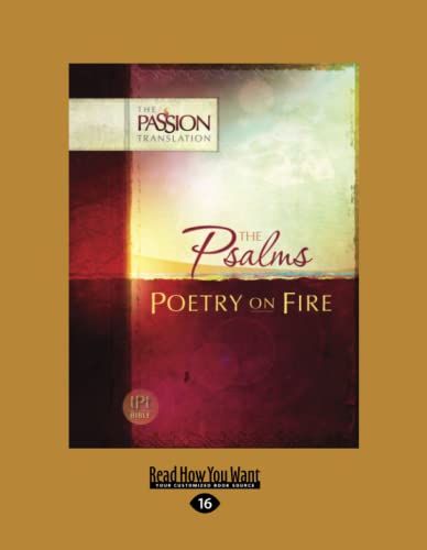 The Psalms: Poetry on Fire [large print edition] von ReadHowYouWant