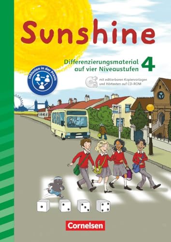 Sunshine|NULL|Englisch ab Klasse 3 - Allgemeine Ausgabe 2020|4. Schuljahr|NULL|NULL|Differenzierungsmaterial auf vier Niveaustufen|Mit editierbaren Kopiervorlagen und Hörtexten auf CD-ROM von Cornelsen Verlag