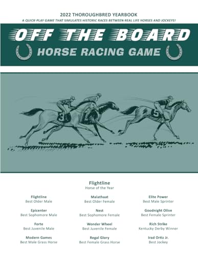Off The Board Horse Racing Game: 2022 Thoroughbred Yearbook von Independently published