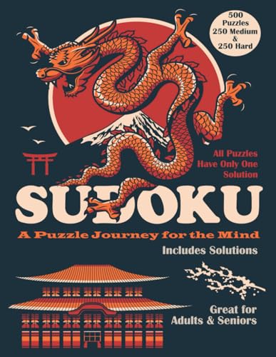 Sudoku Puzzle Book.: 500 Unique Puzzles for Adults | 250 Medium + 250 Hard with Solutions von Independently published