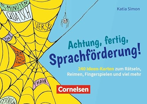 Achtung, fertig, Sprachförderung!: 240 Ideen-Karten zum Rätseln, Reimen, Fingerspielen und viel mehr