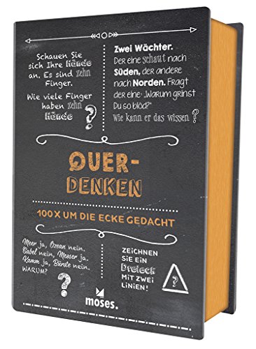 moses. Quiz-Box Querdenken | 100 x clever um die Ecke gedacht | Für Kinder ab 12 Jahren und Erwachsene moses. Quiz-Box Querdenken | 100 x clever um die Ecke gedacht | Für Kinder ab 12 Jahren und Erwachsene