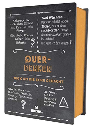 moses. Quiz-Box Querdenken | 100 x clever um die Ecke gedacht | Für Kinder ab 12 Jahren und Erwachsene von moses