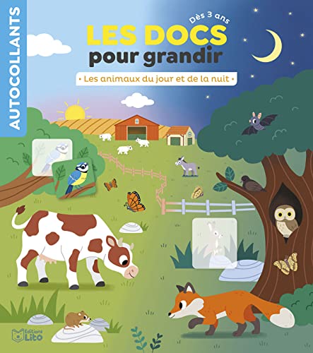 Les Docs pour grandir - Les animaux du jour et de la nuit - Dès 3 ans