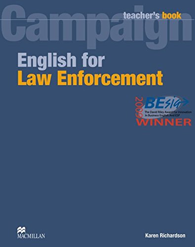 Campaign: English for Law Enforcement / Teacher’s Book von Hueber