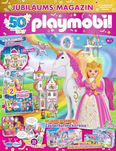 PLAYMOBIL Pink Jubiläums-Magazin 1/24 | Prinzessin und Einhorn von Blue Ocean Entertainment AG